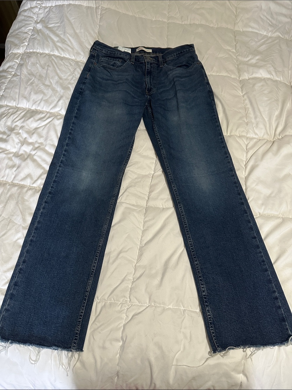 Women's Dark Blue Straight-Leg Jeans